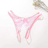 Jessica's Crotchless Lingerieâ„¢ Open Crotch Thong Jessica'sâ„¢ Pink Underwear - Tophatter Daily Deals