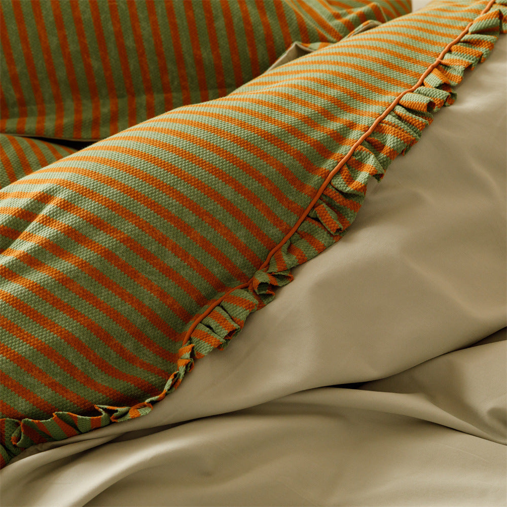 120 Brushed Four-piece Set Embroidered Cotton Quilt Cover Bedding 0 - Tophatter Daily Deals