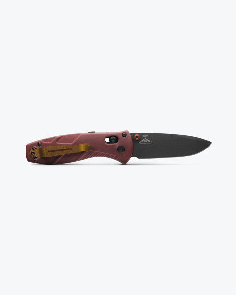 Benchmade Mini Barrage - Redstone Richlite Handles - CPM-S30V Blade - 585BK-04 Knives - Tophatter Daily Deals