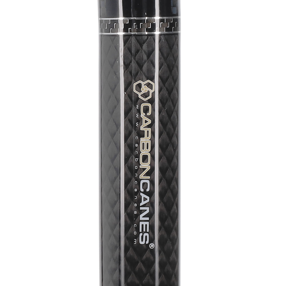 Sleek Carbon Fiber Cane: Mesh Pattern, Black Handle Superlite Carbon Fiber Walking Canes - Tophatter Daily Deals