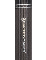 Extra Tall Black Carbon Fiber Derby Cane - Triple Wound Superlite Carbon Fiber Walking Canes - Tophatter Daily Deals