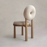 Berber Fleece Chair Home Dining Room Dining Chair Nordic Designer Chair Armchair Desk Chair Make-up Chair Cosmetic Chair 0 - Tophatter Daily Deals