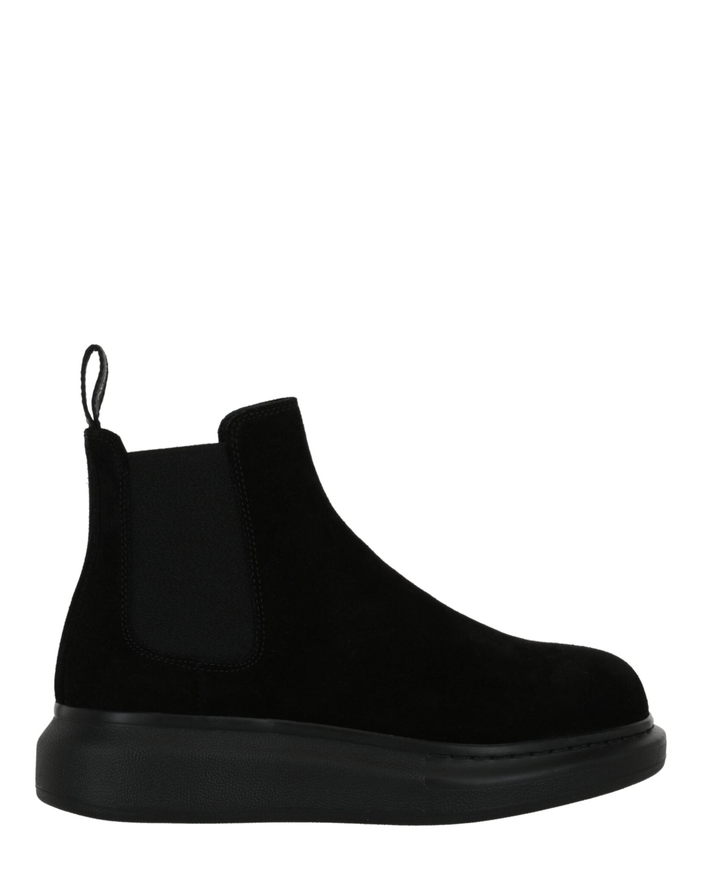 Alexander McQueen Leather Chelsea Boot Black Footwear - Tophatter Daily Deals