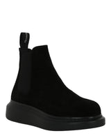 Alexander McQueen Leather Chelsea Boot Footwear - Tophatter Daily Deals