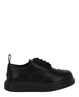 Alexander McQueen Liquid Spaz Lace-Up Brogues Black Footwear - Tophatter Daily Deals