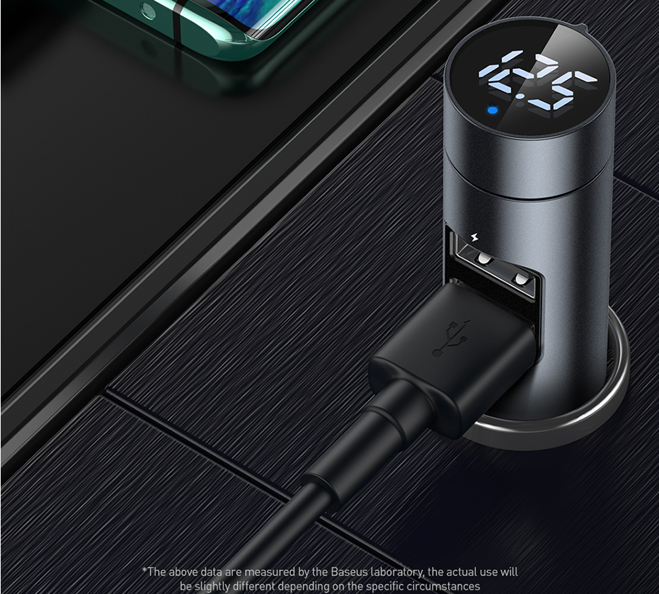 Baseus Automotive FM Transmitter Modulator 0 - Tophatter Daily Deals