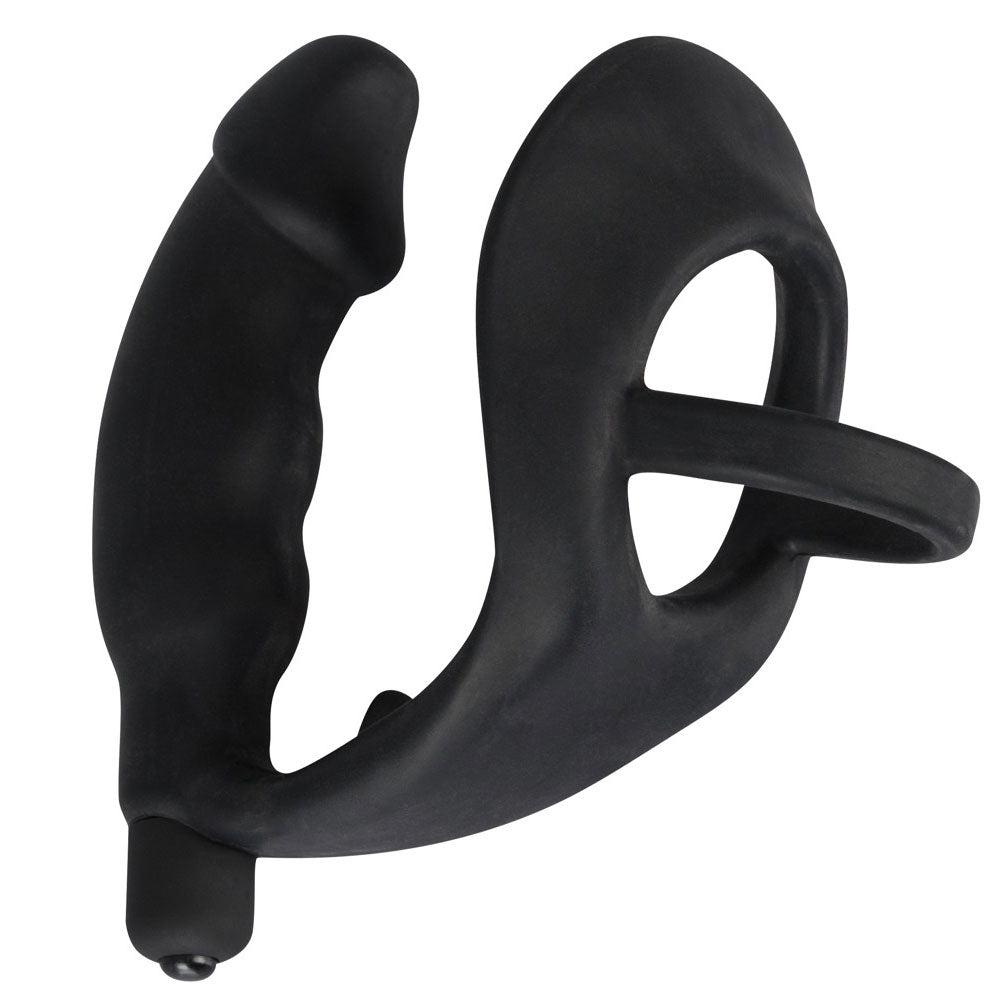 You2Toys Black Velvets Cock Ring and Vibrating Anal Plug – Silicone 5.5 Inch Set > Anal Range > Butt Plug Kits - Tophatter Daily Deals