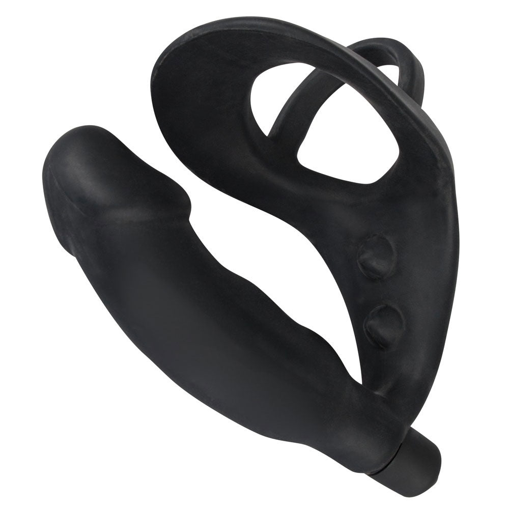 You2Toys Black Velvets Cock Ring and Vibrating Anal Plug – Silicone 5.5 Inch Set > Anal Range > Butt Plug Kits - Tophatter Daily Deals