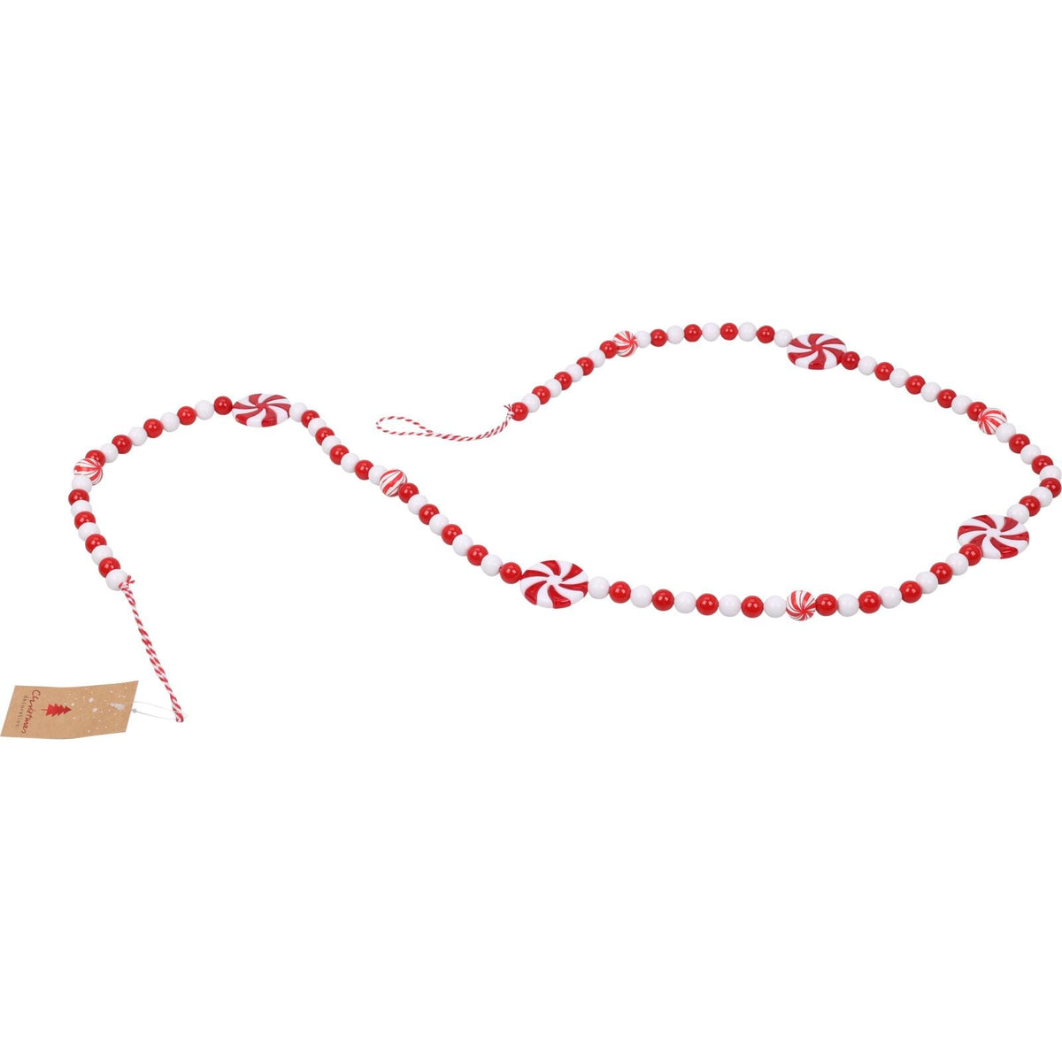 Candy Garland Christmas Decoration | Sweetie Candy Cane Ornament - 140cm Garland - Tophatter Daily Deals