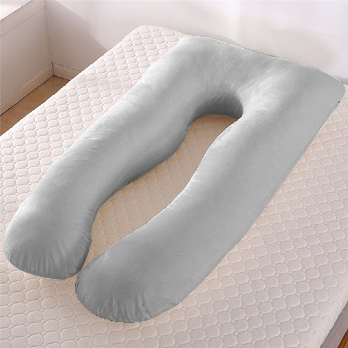 U-Shaped Maternity Pillow – Cooling Pregnancy Support Pillow Bedding - Tophatter Daily Deals