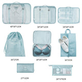 8-piece Set Luggage Divider Bag Travel Storage Clothes Underwear Shoes Organizer Packing Cube Bag 0 - Tophatter Daily Deals