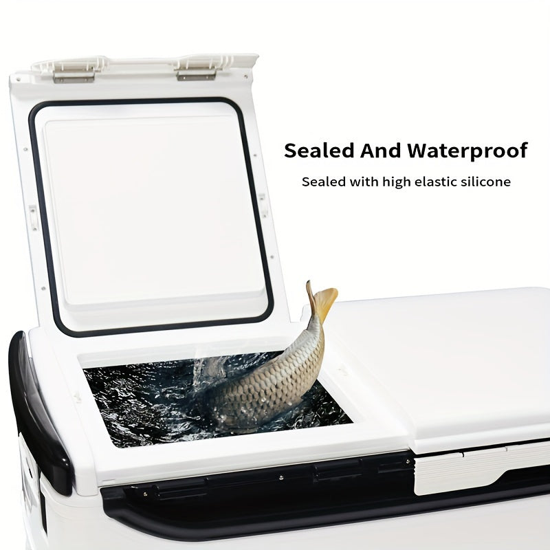 Insulated Outdoor Cooler with Wheels & Locks Outdoor > Fishing - Tophatter Daily Deals