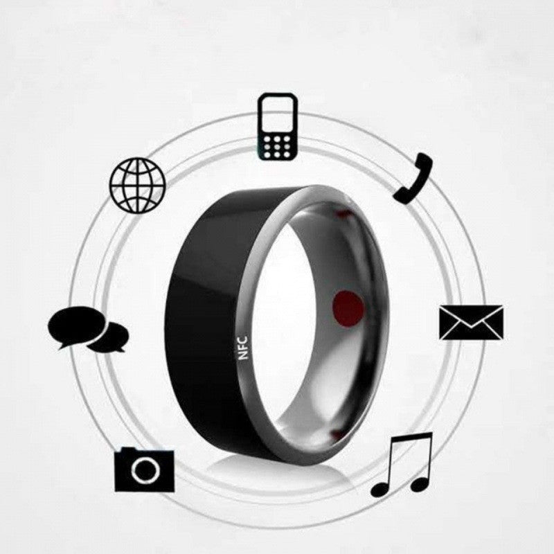 Black Technology Ring Solar Android Temperature Magic Net Red Smart Sci-Fi Bluetooth Ring 0 - Tophatter Daily Deals