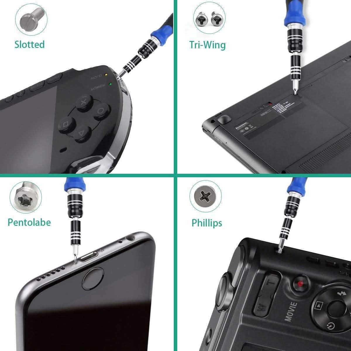 59-in-1 Precision Screwdriver Bits Set Home Improvement - Tophatter Daily Deals