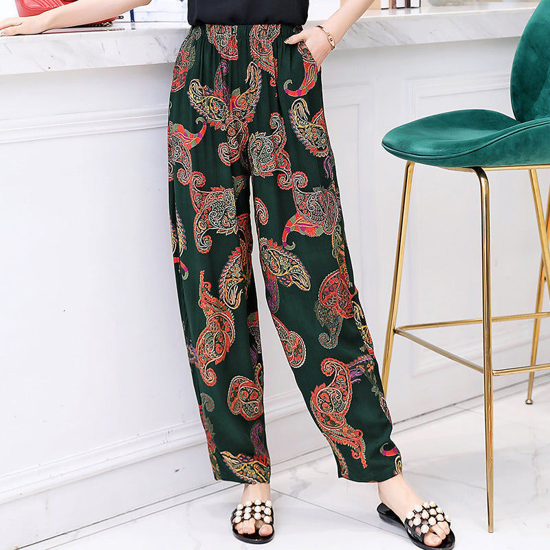 Bloomers plus size mother pants cotton linen pants 6color 0 - Tophatter Daily Deals
