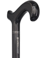 Sleek Carbon Fiber Cane: Mesh Pattern, Black Handle Superlite Carbon Fiber Walking Canes - Tophatter Daily Deals