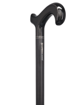 Sleek Carbon Fiber Cane: Mesh Pattern, Black Handle Superlite Carbon Fiber Walking Canes - Tophatter Daily Deals