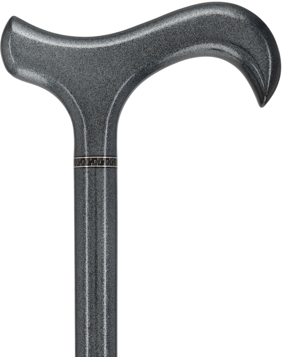 The Silver Lining Metallic Silver Derby Carbon Fiber Walking Cane Superlite Carbon Fiber Walking Canes - Tophatter Daily Deals