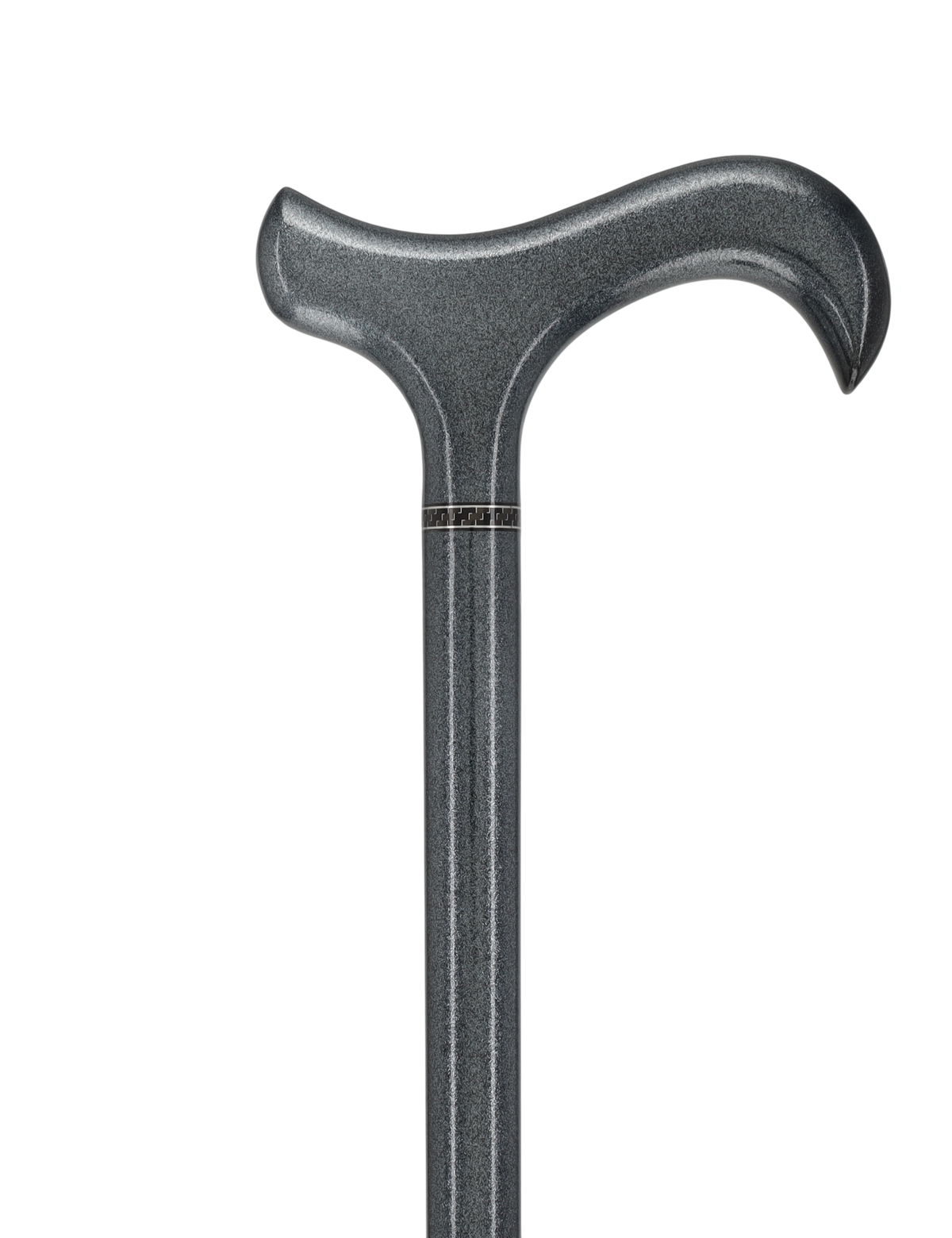 The Silver Lining Metallic Silver Derby Carbon Fiber Walking Cane Superlite Carbon Fiber Walking Canes - Tophatter Daily Deals