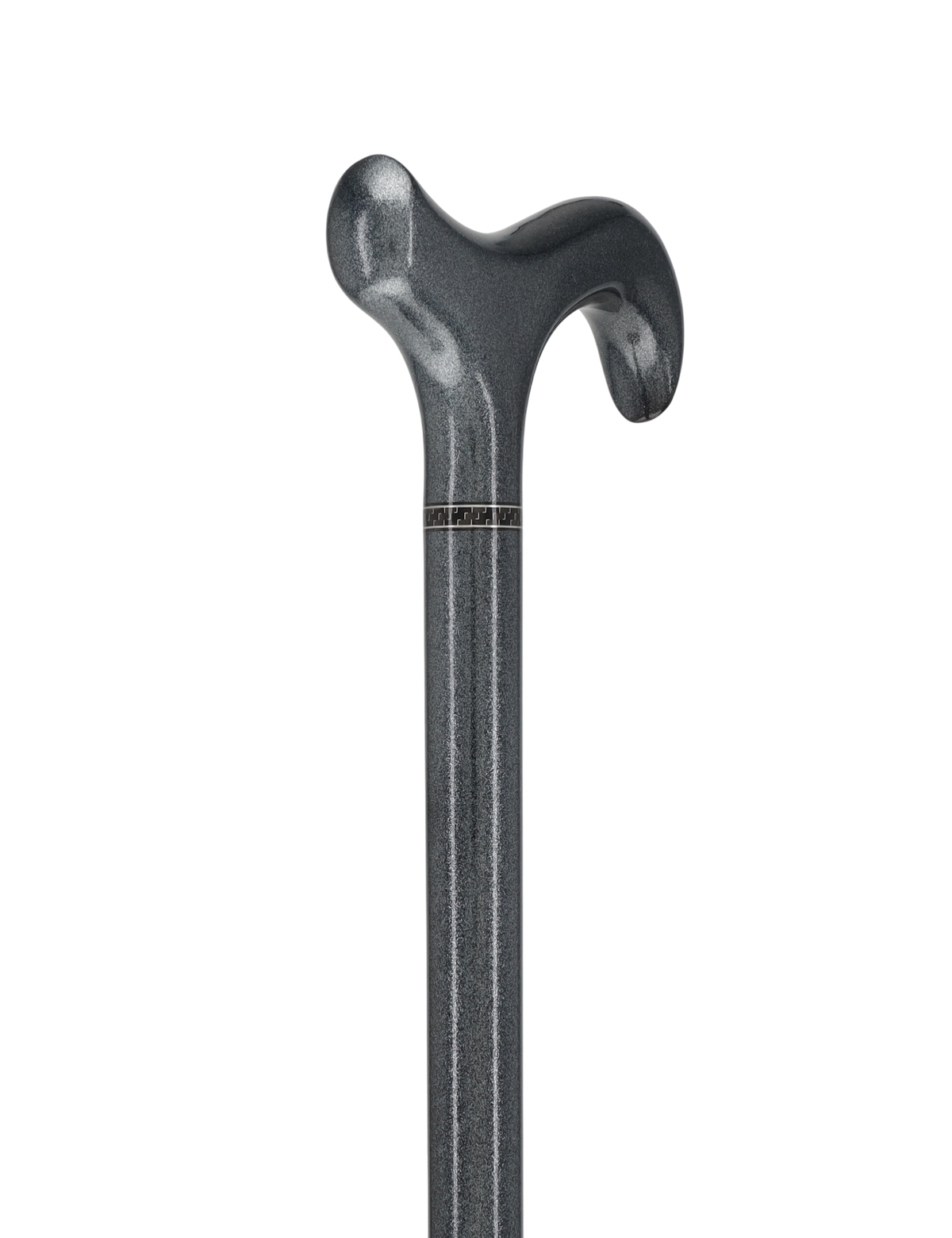 The Silver Lining Metallic Silver Derby Carbon Fiber Walking Cane Superlite Carbon Fiber Walking Canes - Tophatter Daily Deals