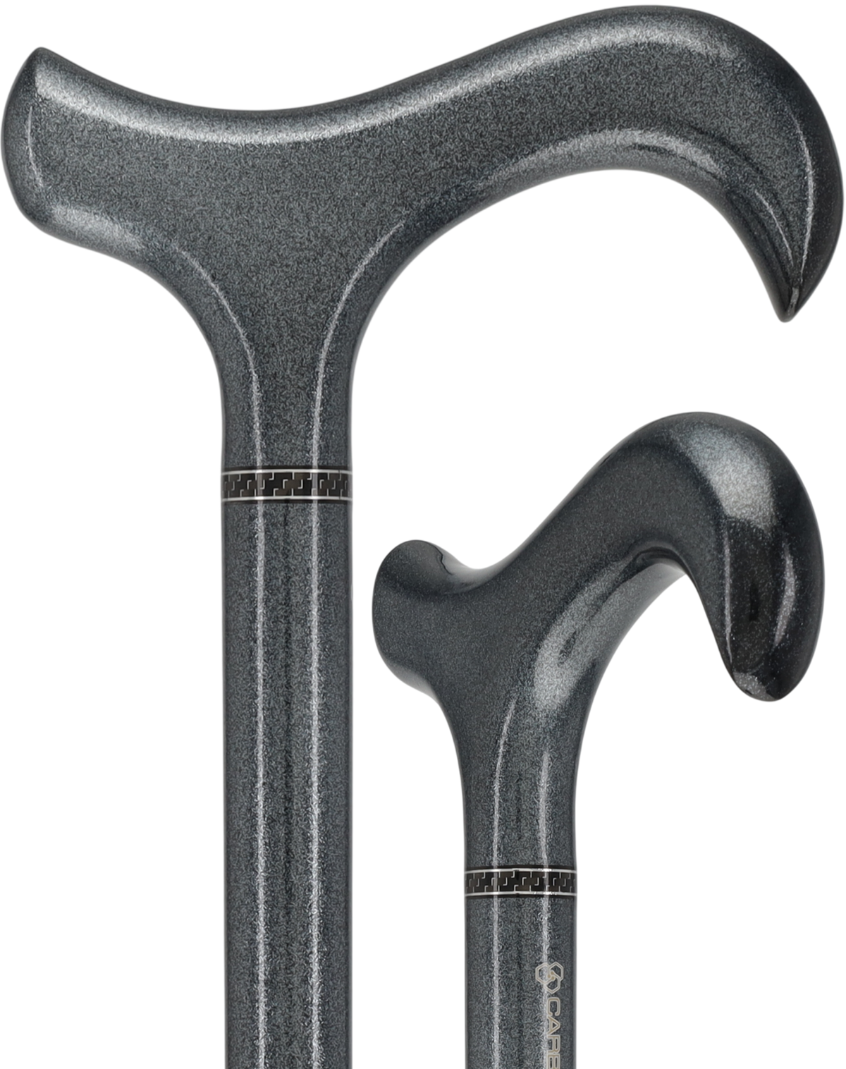 The Silver Lining Metallic Silver Derby Carbon Fiber Walking Cane Superlite Carbon Fiber Walking Canes - Tophatter Daily Deals