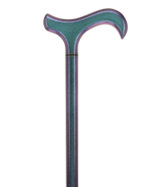The Northern Lights Metallic Derby Carbon Fiber Walking Cane Superlite Carbon Fiber Walking Canes - Tophatter Daily Deals