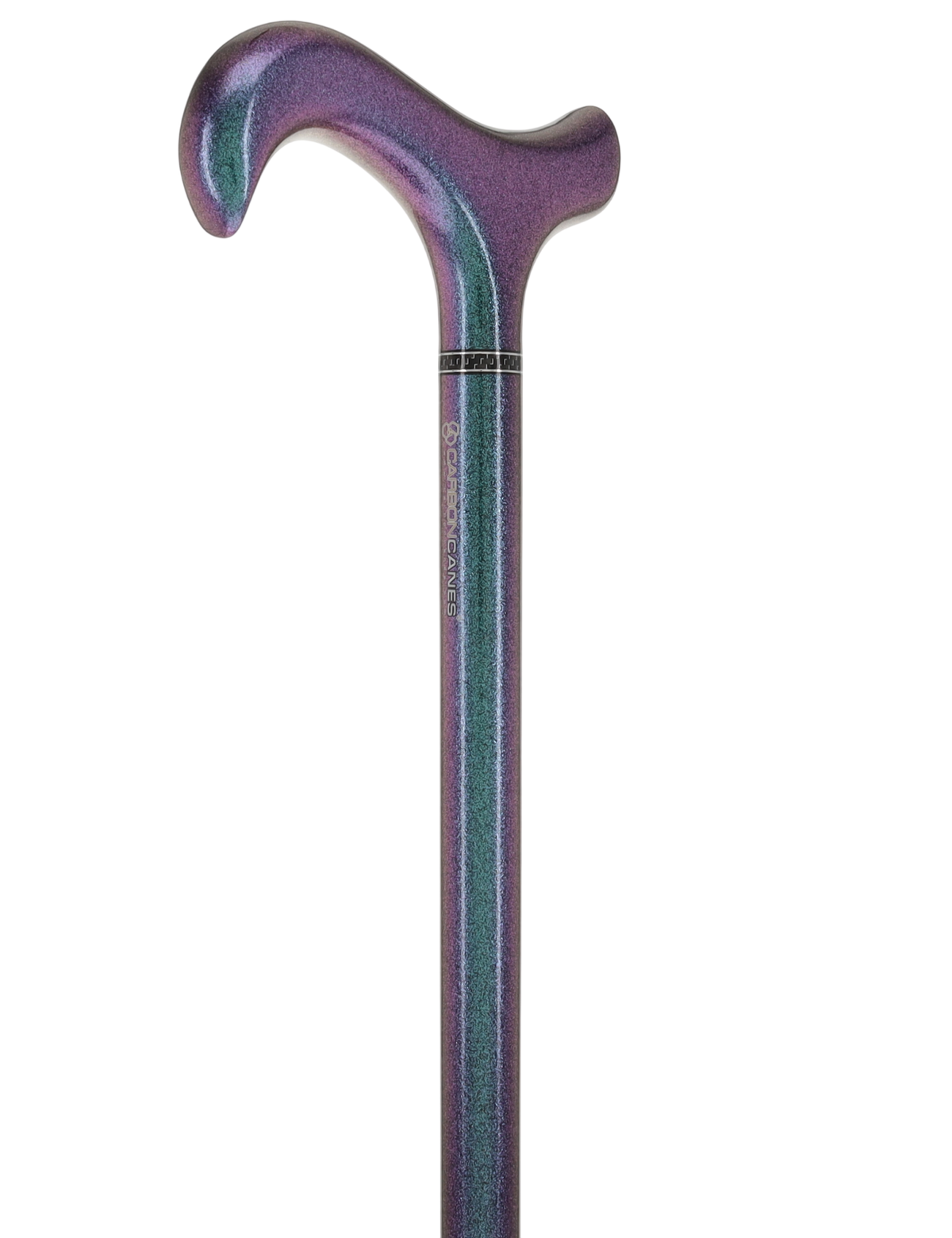 The Northern Lights Metallic Derby Carbon Fiber Walking Cane Superlite Carbon Fiber Walking Canes - Tophatter Daily Deals