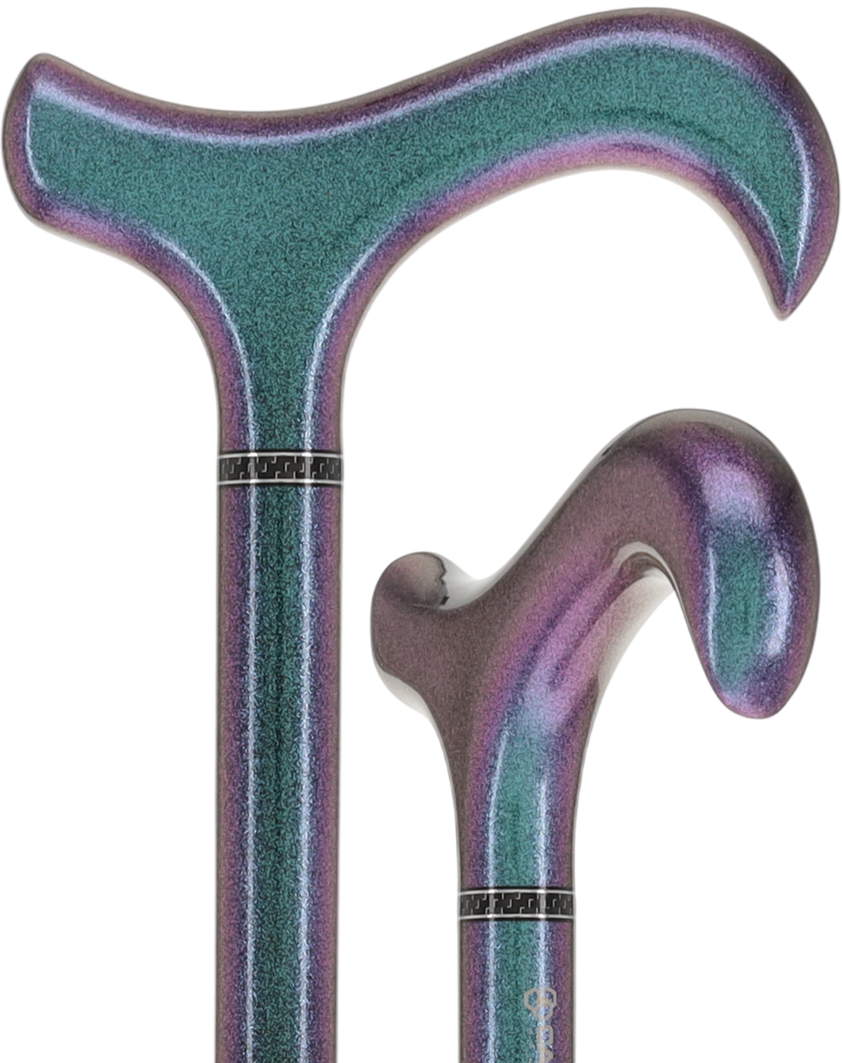 The Northern Lights Metallic Derby Carbon Fiber Walking Cane Superlite Carbon Fiber Walking Canes - Tophatter Daily Deals