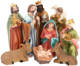 Traditional Nativity Set With 9 Detailed Figurines Nativity Set - Tophatter Daily Deals