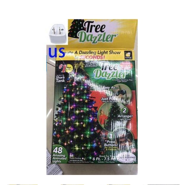 64 Light Dazzler Shower Tree Light Show Of Christmas Tree US 0 - Tophatter Daily Deals