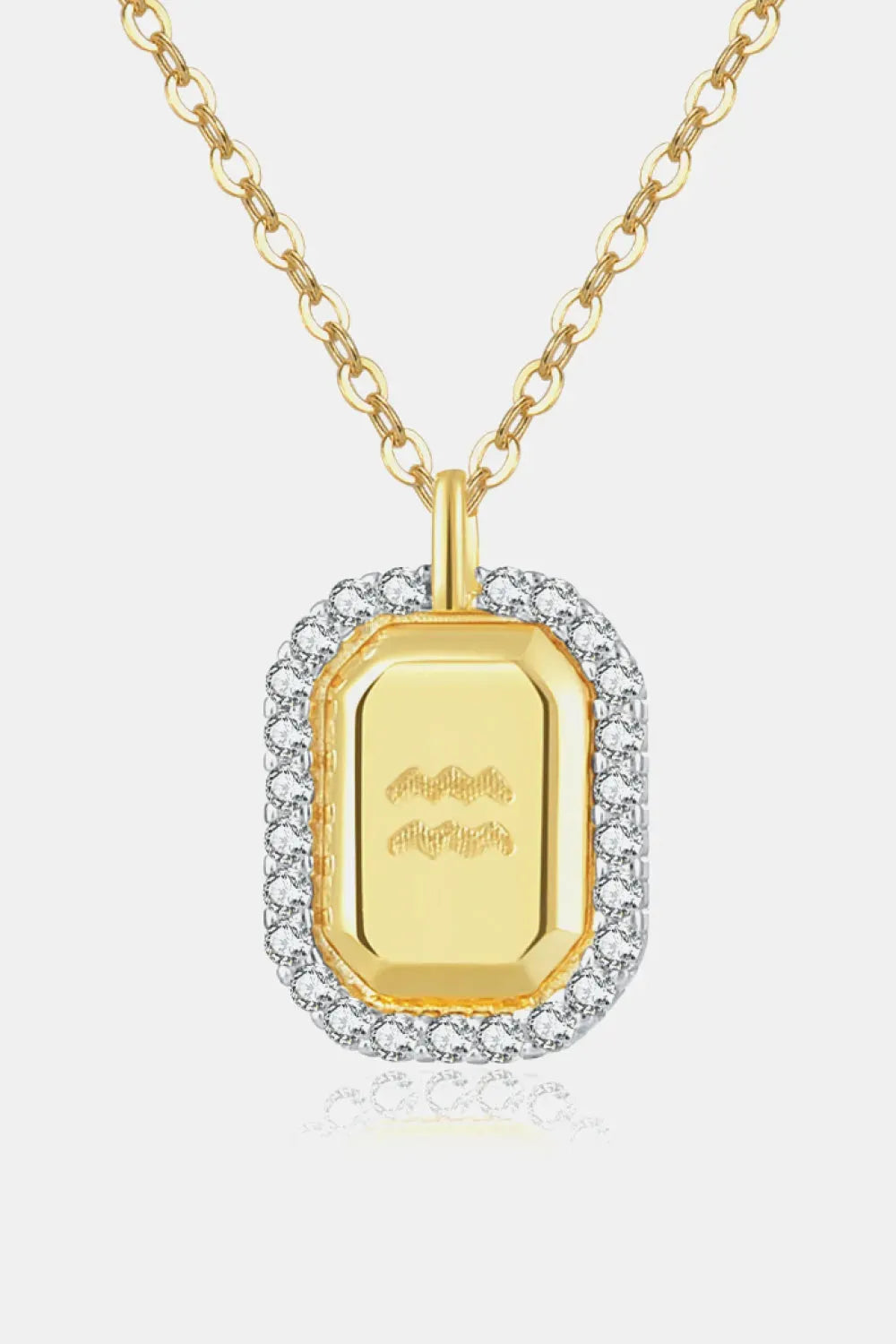 Zircon Decor Constellation Pendant Necklace Necklaces - Tophatter Daily Deals