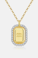 Zircon Decor Constellation Pendant Necklace Necklaces - Tophatter Daily Deals