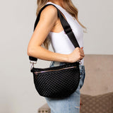 Vivienne Solid Woven Crossbody Sling Bag Handbags & Wallets - Tophatter Daily Deals