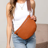 Vivienne Solid Woven Crossbody Sling Bag Handbags & Wallets - Tophatter Daily Deals