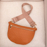 Vivienne Solid Woven Crossbody Sling Bag Handbags & Wallets - Tophatter Daily Deals
