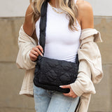 Brinley Foldover Quilted Puffer Crossbody Handbags & Wallets - Tophatter Daily Deals