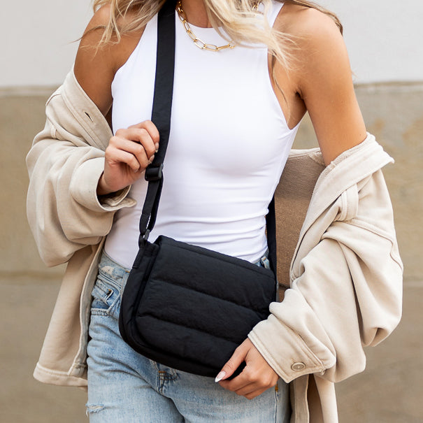 Afton Quilted Foldover Crossbody Handbags & Wallets - Tophatter Daily Deals