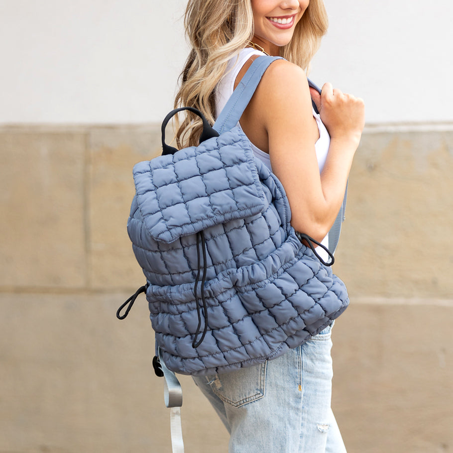 Stevie Quilted Puffer Backpack Handbags & Wallets - Tophatter Daily Deals