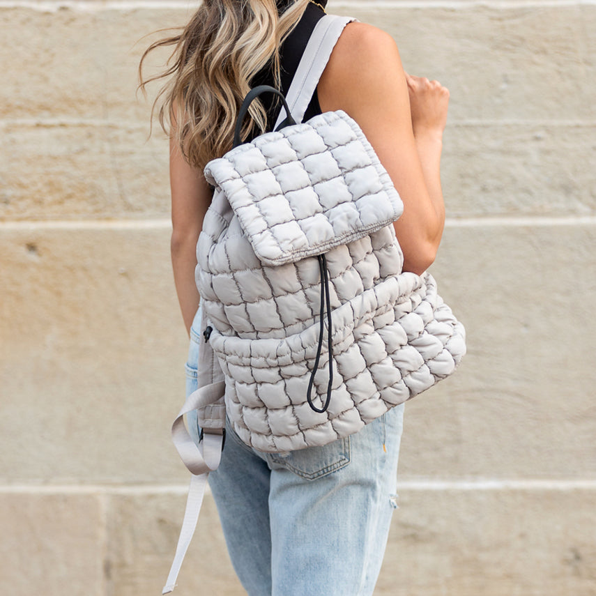 Stevie Quilted Puffer Backpack Handbags & Wallets - Tophatter Daily Deals
