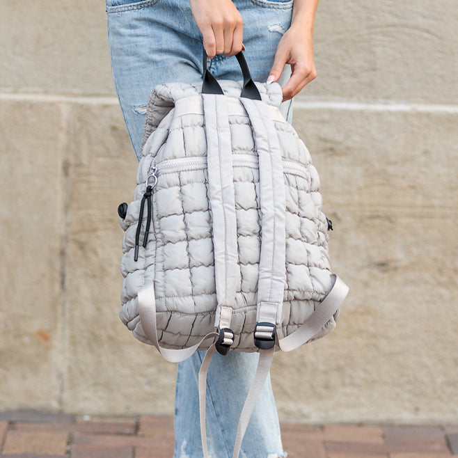 Stevie Quilted Puffer Backpack Handbags & Wallets - Tophatter Daily Deals