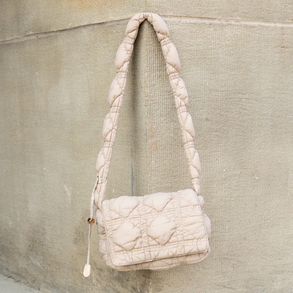 Brinley Foldover Quilted Puffer Crossbody Buff Handbags & Wallets - Tophatter Daily Deals