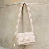 Brinley Foldover Quilted Puffer Crossbody Buff Handbags & Wallets - Tophatter Daily Deals