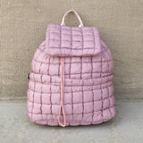 Stevie Quilted Puffer Backpack Mauve Handbags & Wallets - Tophatter Daily Deals