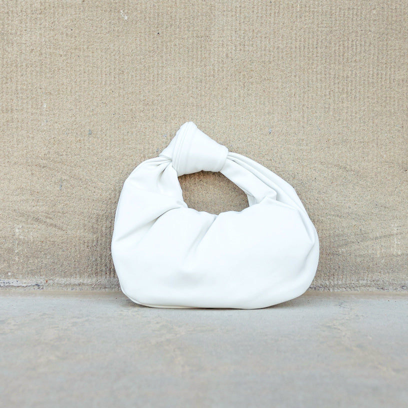 Gemma Knotted Handbag Bone Handbags & Wallets - Tophatter Daily Deals