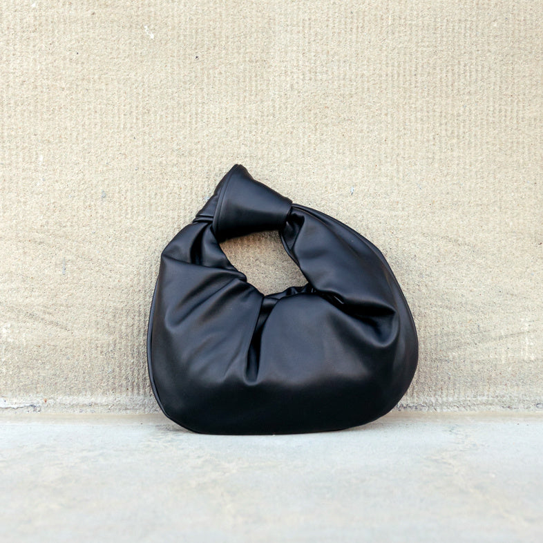 Gemma Knotted Handbag Black Handbags & Wallets - Tophatter Daily Deals