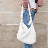 Boucle Sherpa Messenger Bag Handbags & Wallets - Tophatter Daily Deals