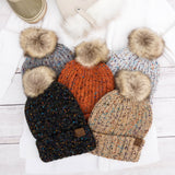C.C® Confetti Pom Beanie Hats - Tophatter Daily Deals