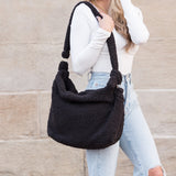 Boucle Sherpa Messenger Bag Handbags & Wallets - Tophatter Daily Deals
