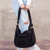 Boucle Sherpa Messenger Bag Handbags & Wallets - Tophatter Daily Deals