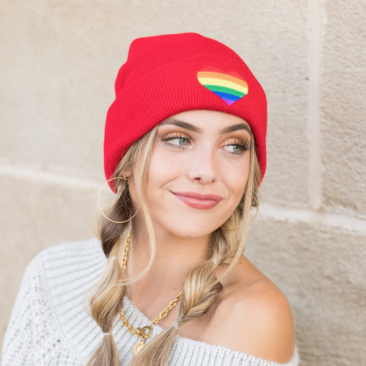 Pride Boyfriend Beanie Red Hats - Tophatter Daily Deals